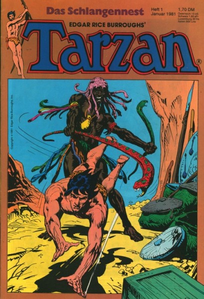 Tarzan (Ehapa, Gb.) Jhrg. 1981 Nr. 1-13 kpl. (Z0-2)