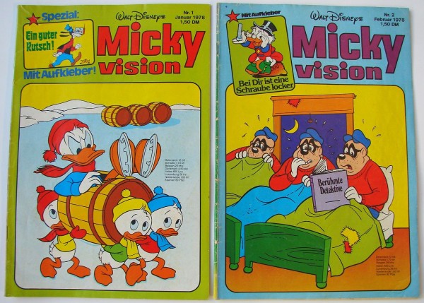 Mickyvision (Walt Disney's) (Ehapa, Gb.) Jhg. 1978 Nr. 1-12 kpl. (Z3)