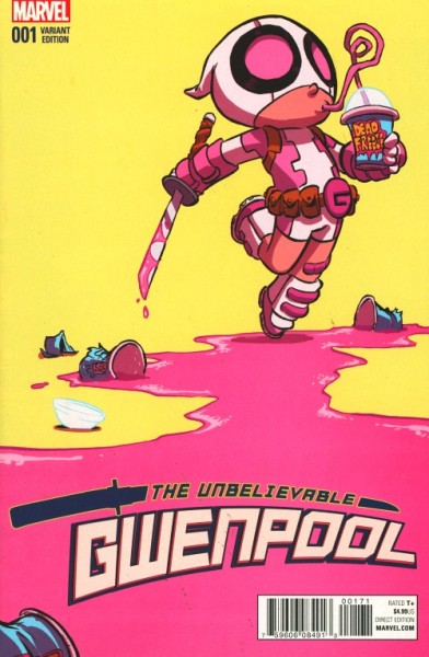 Unbelievable Gwenpool (2016) Skottie Young Variant Cover 1