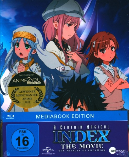 A Certain Magical Index The Movie: The Miracle Of Endymion Blu-ray Mediabook Edition