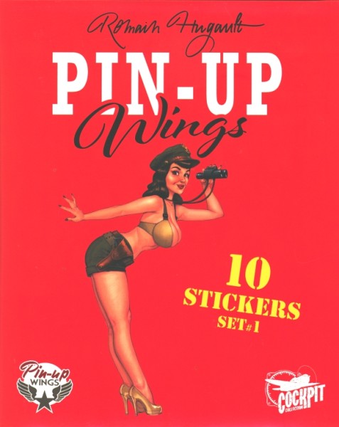 Pin-Up Wings Sticker Set 1 (rot)