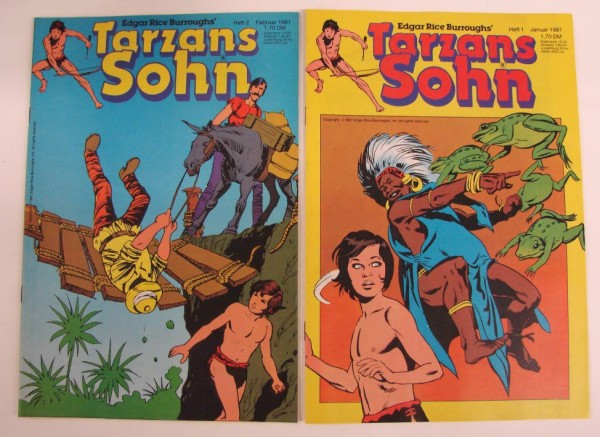 Tarzans Sohn (Ehapa, Gb.) Jhrg. 1981 Nr. 1-13 kpl. (Z2)