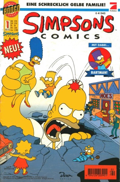 Simpsons (Dino, Gb.) Nr. 1-214 zus. (Z0-2)