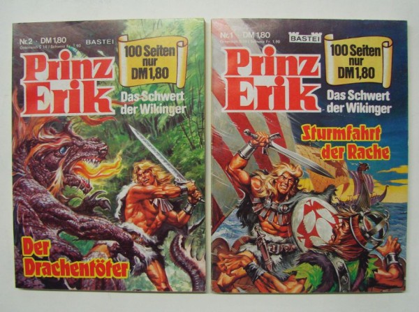 Prinz Erik (Bastei, Tb.) Nr. 1-11 kpl. (Z1)