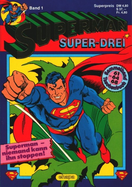 Superman Super Drei (Ehapa,Tb.) Nr. 1-3