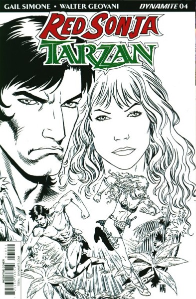 Red Sonja/Tarzan (2018) 1:10 Variant Cover 4