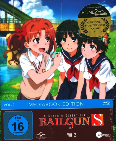 A Certain Scientific Railgun S Vol.2 Blu-ray Mediabook Edition