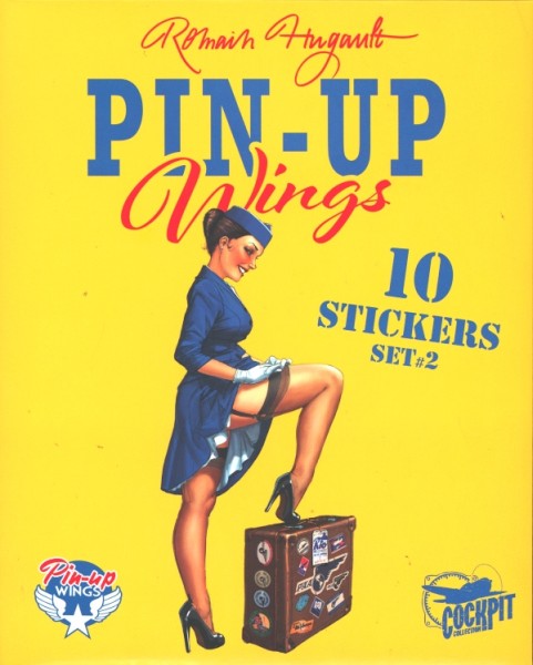 Pin-Up Wings Sticker Set 2 (gelb)