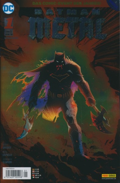 Batman Metal (Panini, Gb.) Nr. 1-5 kpl. (Z0-2)