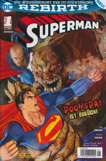 Superman (Panini, Gb., 2017) Nr. 1-21 kpl. + Rebirth Special (Z1)