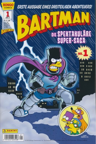 Simpsons: Bartman (Dino, Gb.) Nr. 1-3 kpl. (Z1)