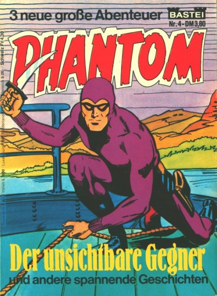 Phantom (Bastei, Tb., 1976 dick) Nr. 1-15 kpl. (Z2)