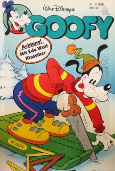 Goofy Magazin (Ehapa, GbÜ./Gb.) Jhrg. 1986 Nr. 1-12 kpl. (Z1-2)