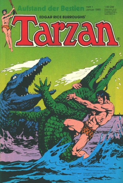 Tarzan (Ehapa, Gb.) Jhrg. 1980 Nr. 1-13 kpl. (Z0-2)