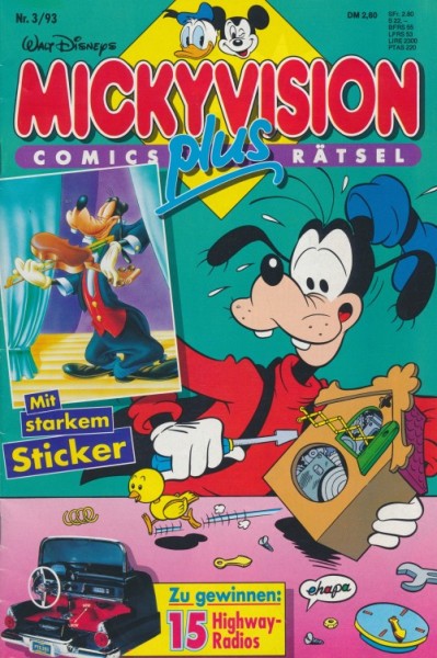 Mickyvision (Walt Disney's) (Ehapa, Gb.) Jhg. 1993 mit Beilage Nr. 1-27