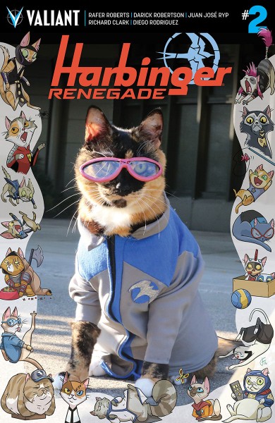 Harbinger Renegade (2016) Cat Cosplay Variant Cover 2