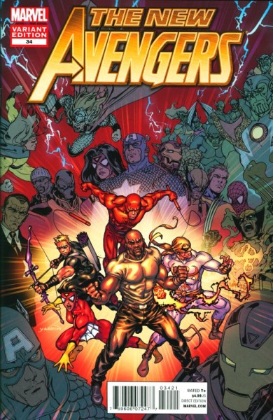 New Avengers (2010) David Yardin Variant Cover 34