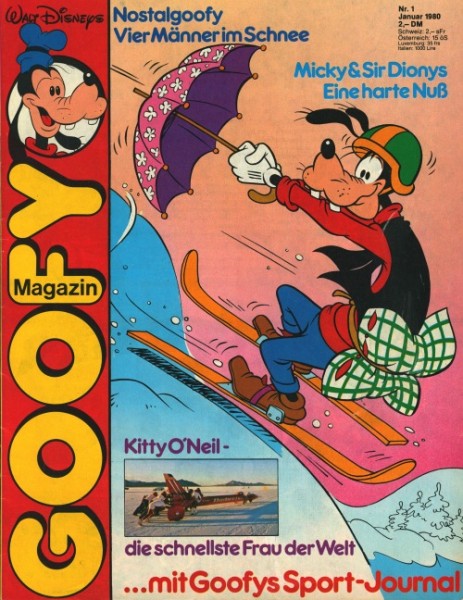 Goofy Magazin (Ehapa, GbÜ./Gb.) Jhrg. 1980 Nr. 1-12 kpl. (Z0-2)