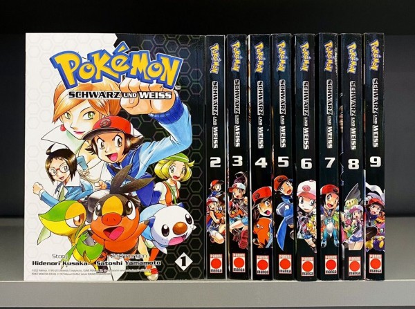 Pokemon - Schwarz und Weiss (Planet Manga, Tb.) Nr. 1-9 kpl. (neu)