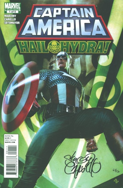 Captain America: Hail Hydra (2011) signed by Sergio Cariello 1