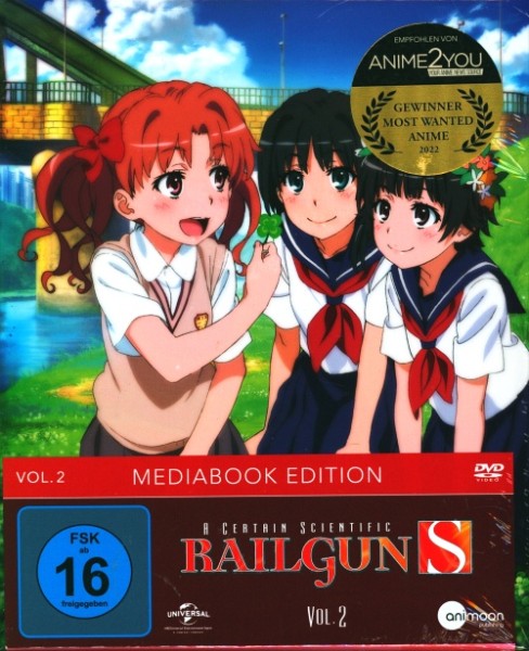 A Certain Scientific Railgun S Vol.2 DVD Mediabook Edition