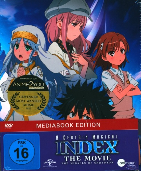 A Certain Magical Index The Movie: The Miracle Of Endymion DVD Mediabook Edition