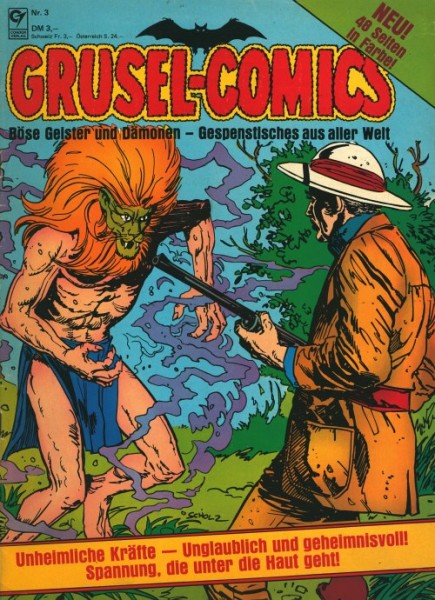 Grusel-Comics (Condor, GbÜ.) Nr. 1-7 kpl. (Z0-2)